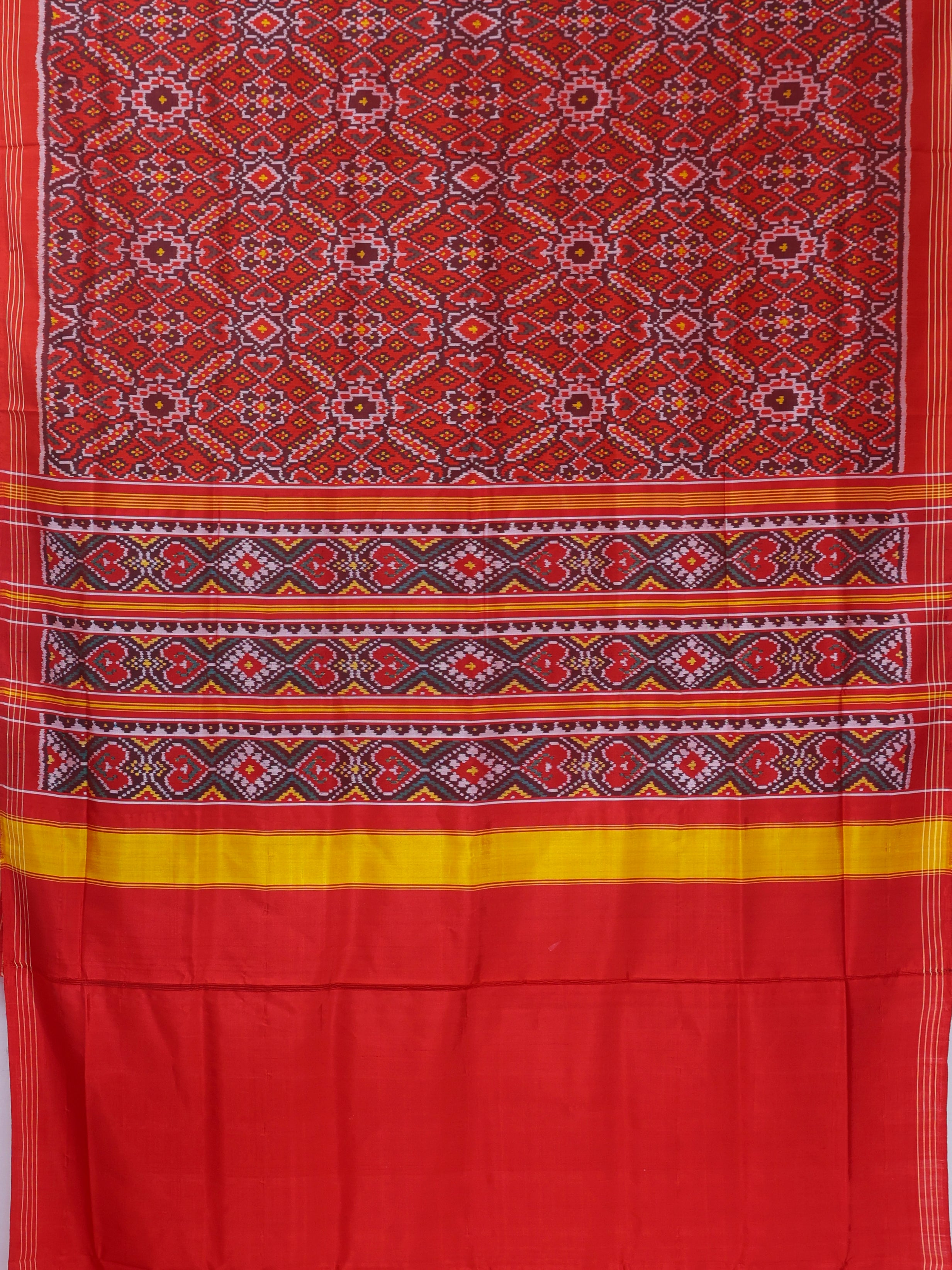 Manek chowk design without tissue traditional design single ikat patola saree