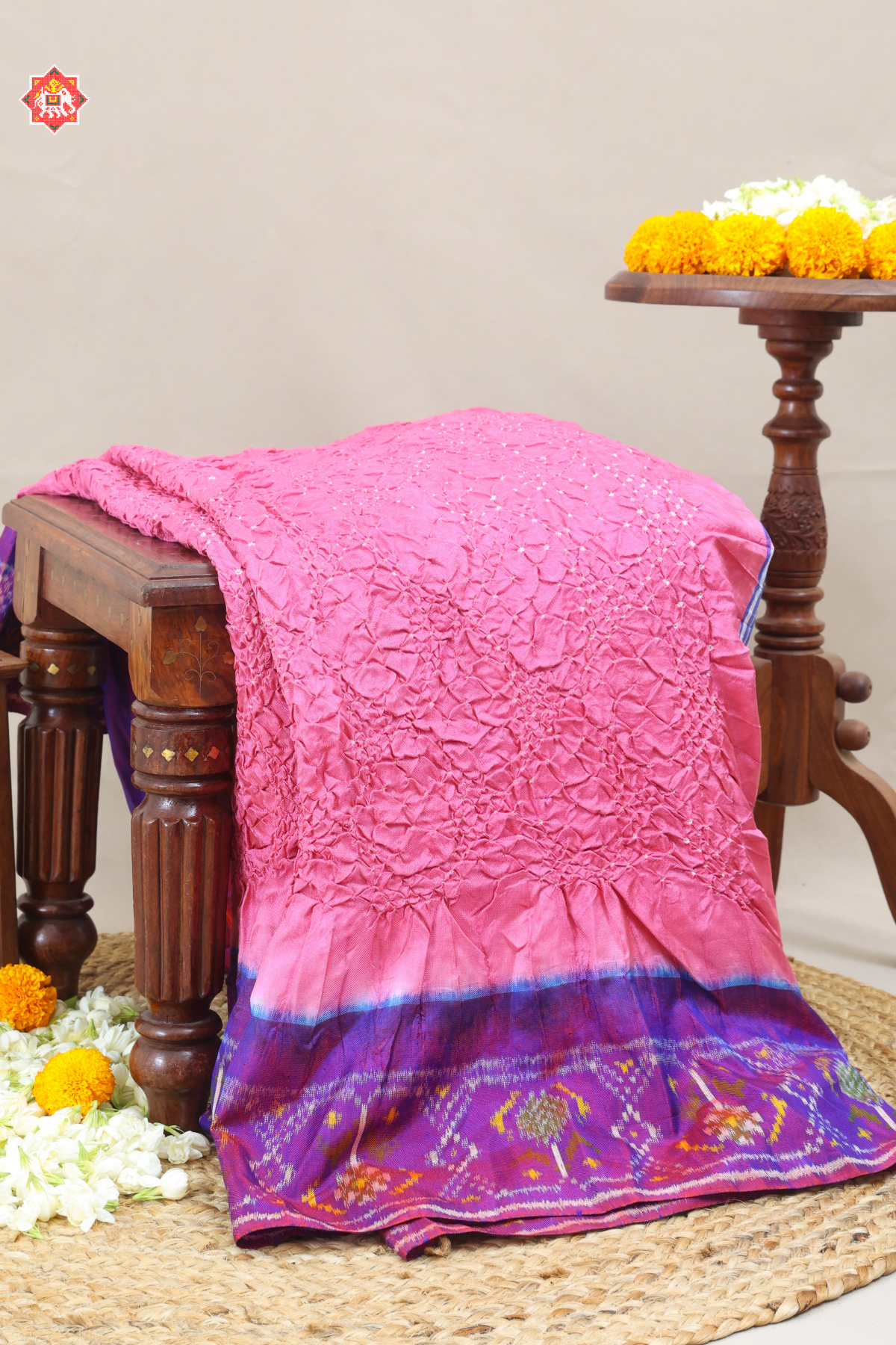 Master piece traditional multi pallu bandhej patola saree