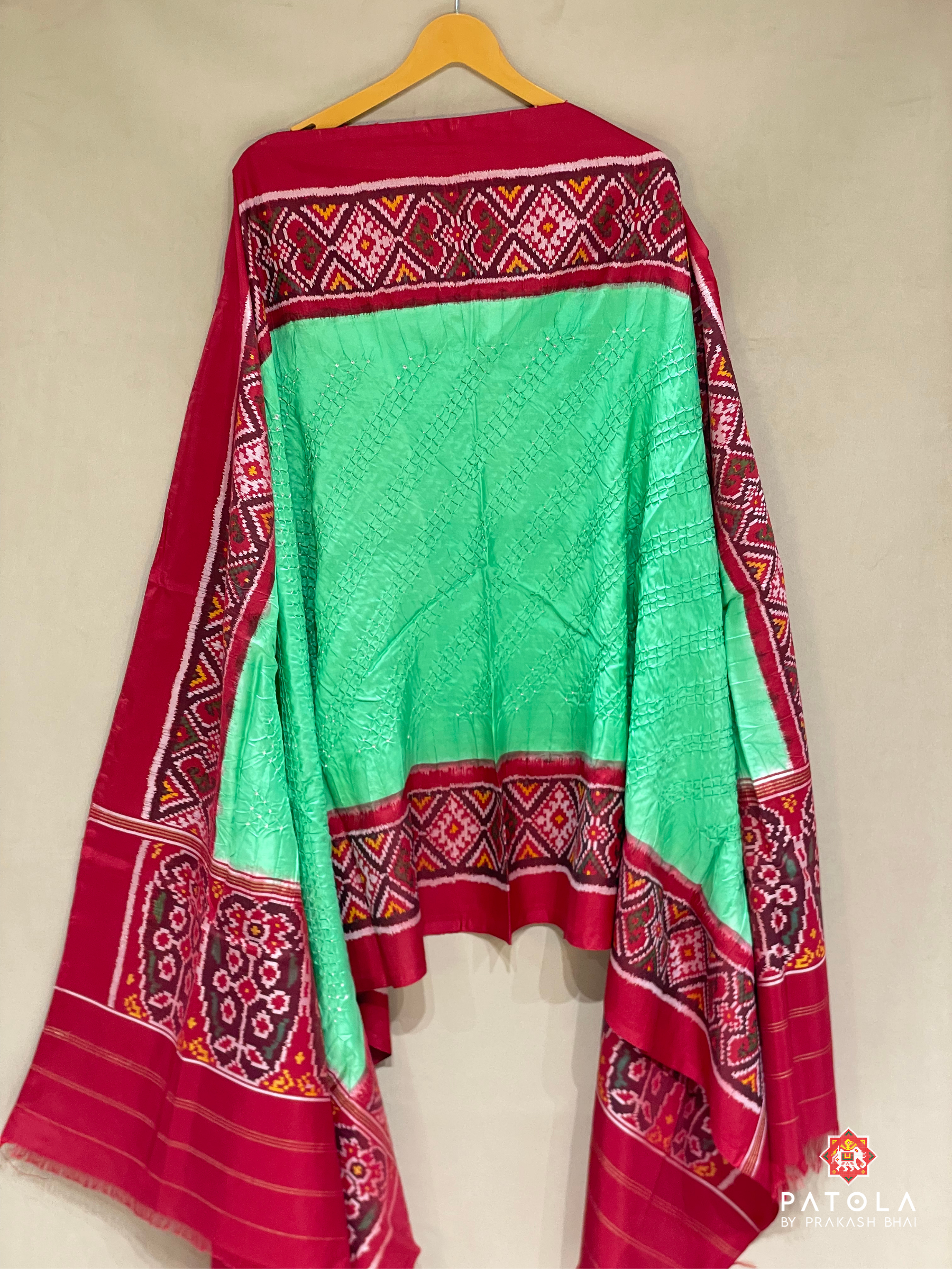 Pallu Border Patola Design With Bodywork Bandhej Dupatta