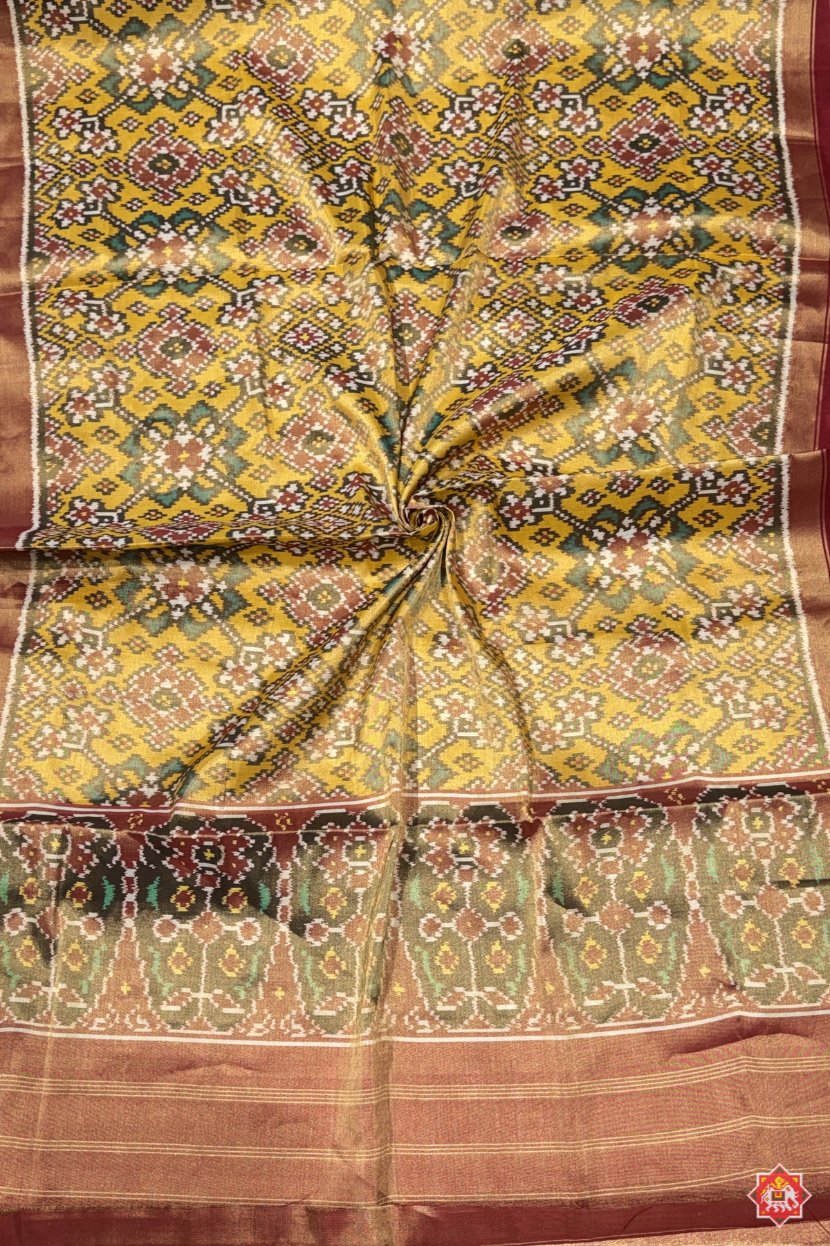 Navrtan design minakari work tissue patola dupatta