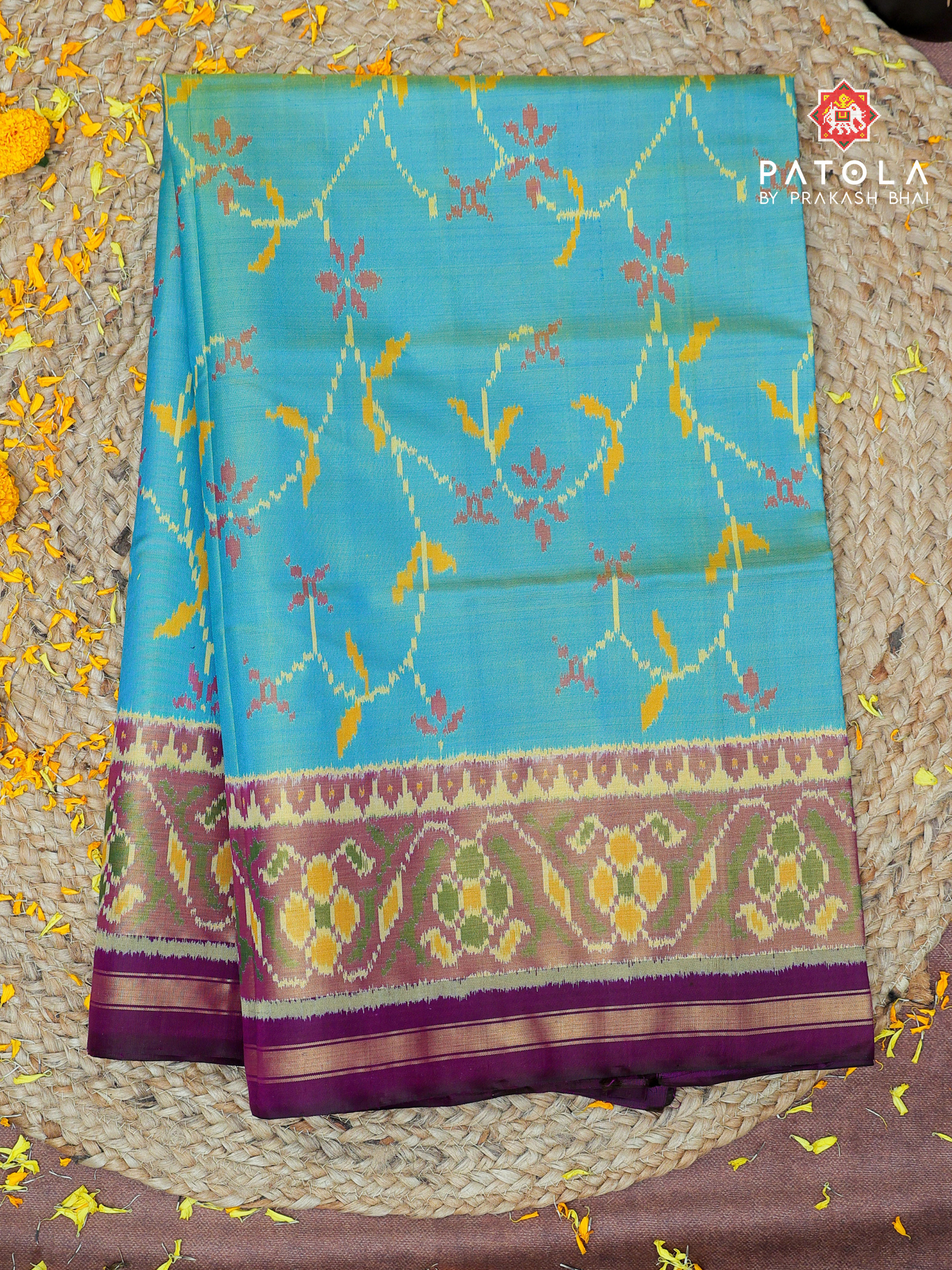 Fancy Vel Designer Single Ikat Patola Saree