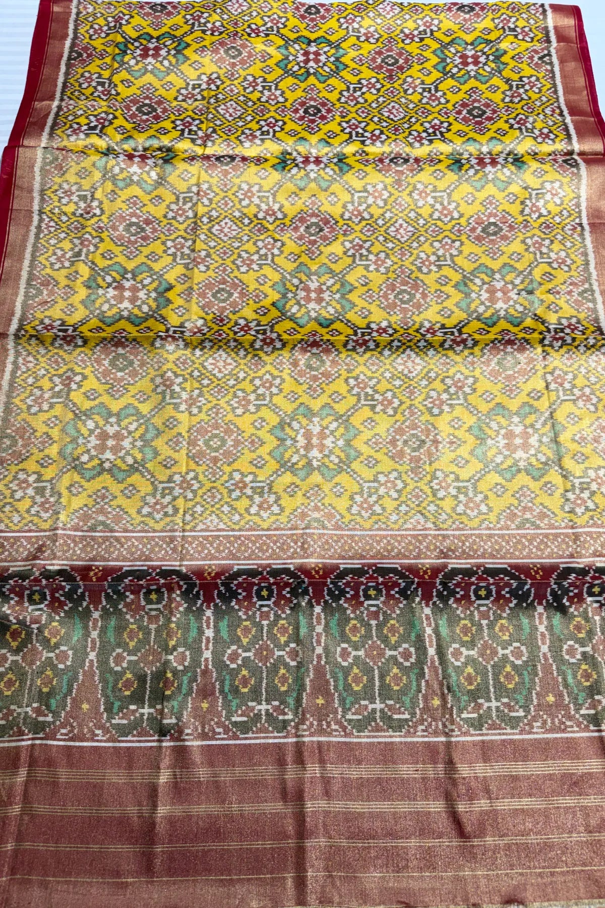 Navrtan design minakari work tissue patola dupatta