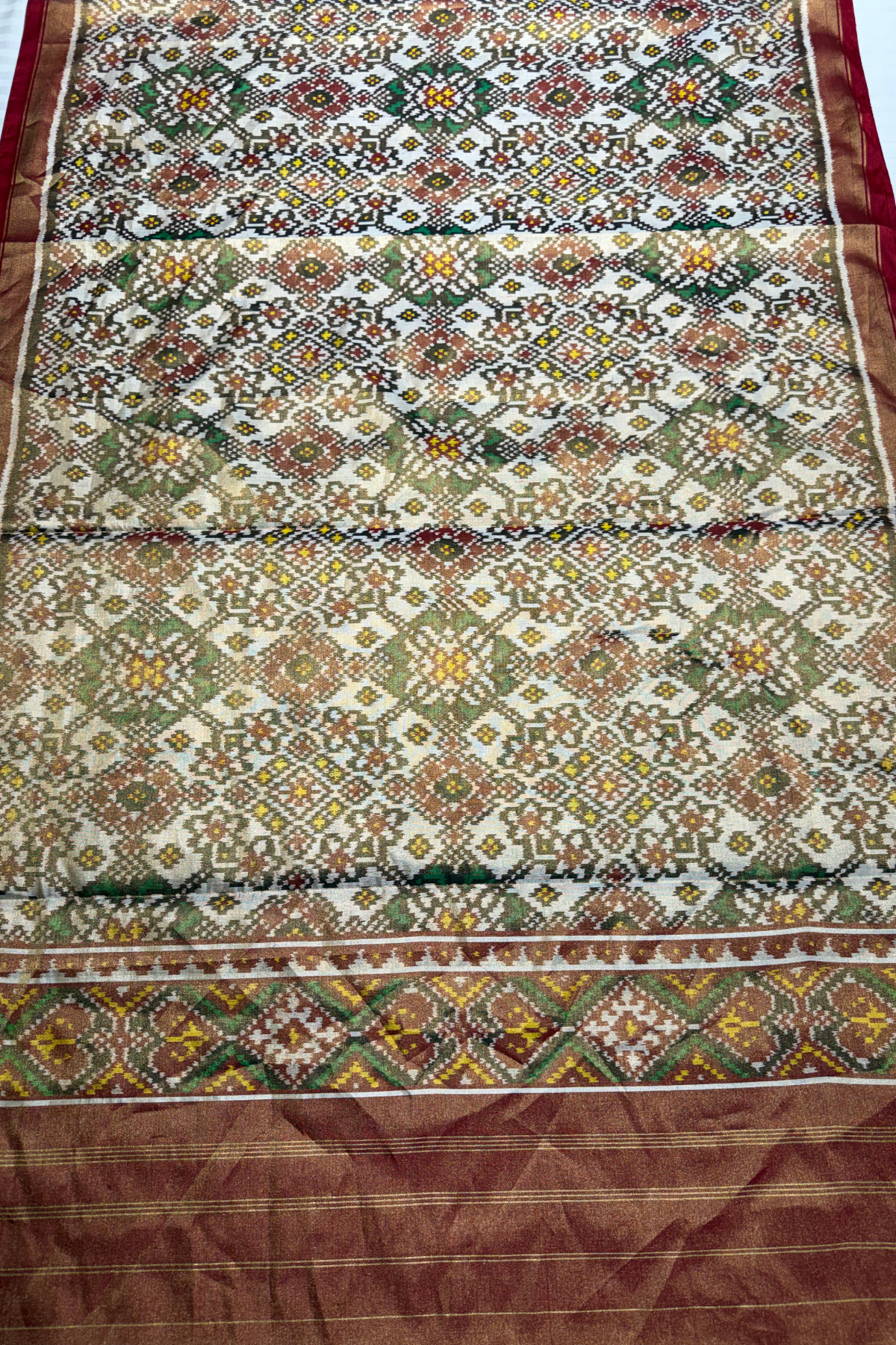 Navrtan design minakari work tissue patola dupatta