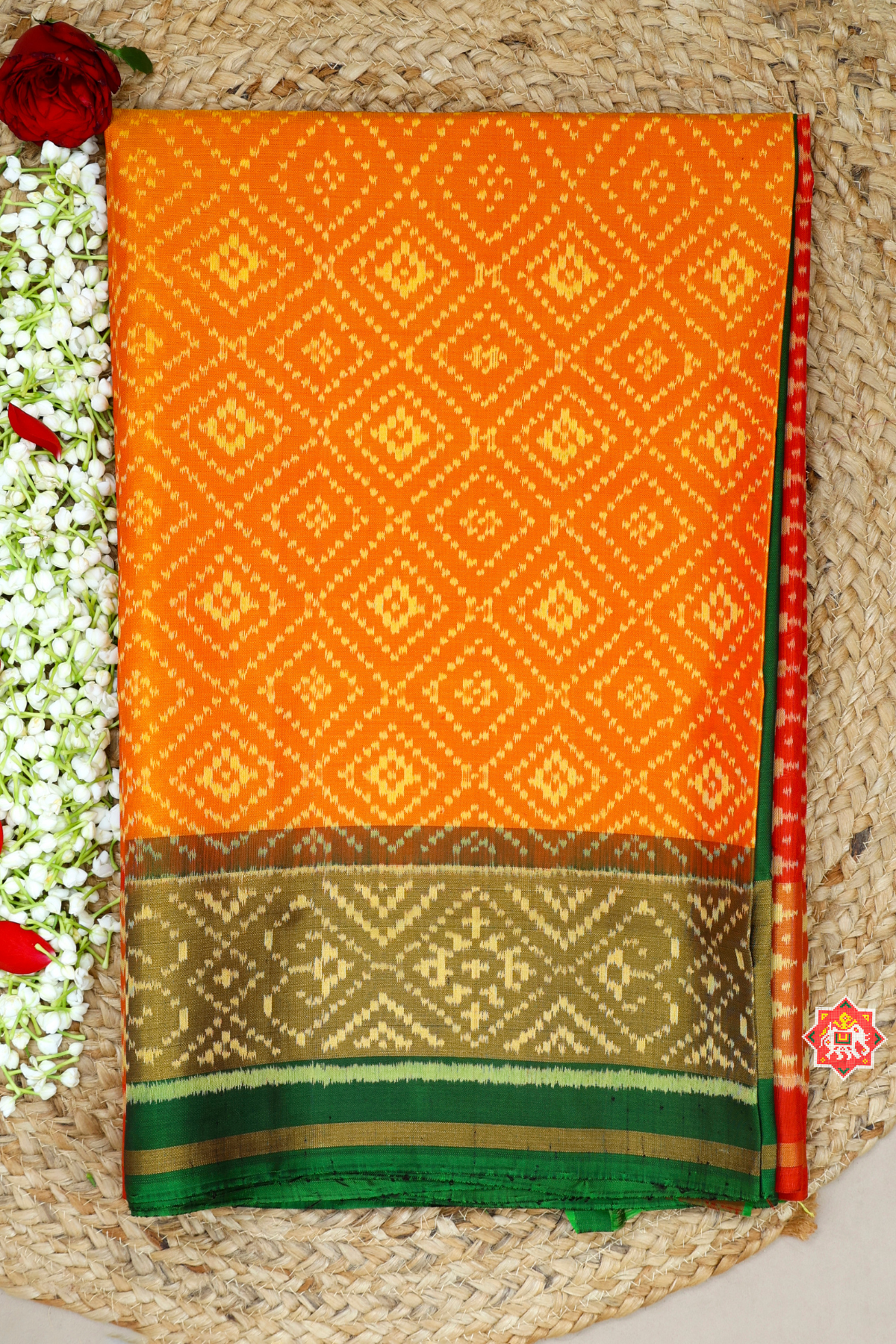 Ganga jamuna single ikat patola saree