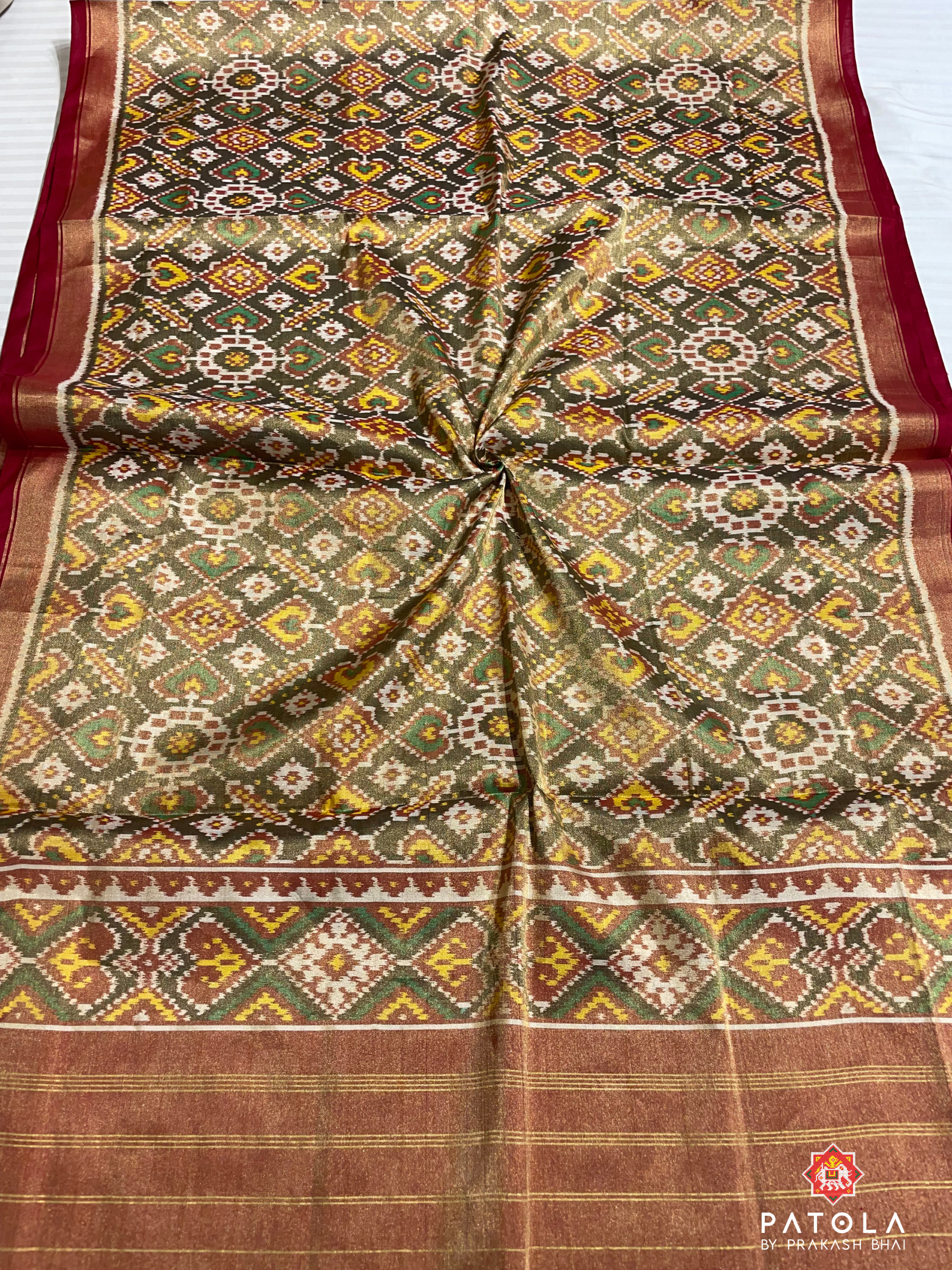 Manekchock Pan Chanda Mix Tissue Patola Dupatta