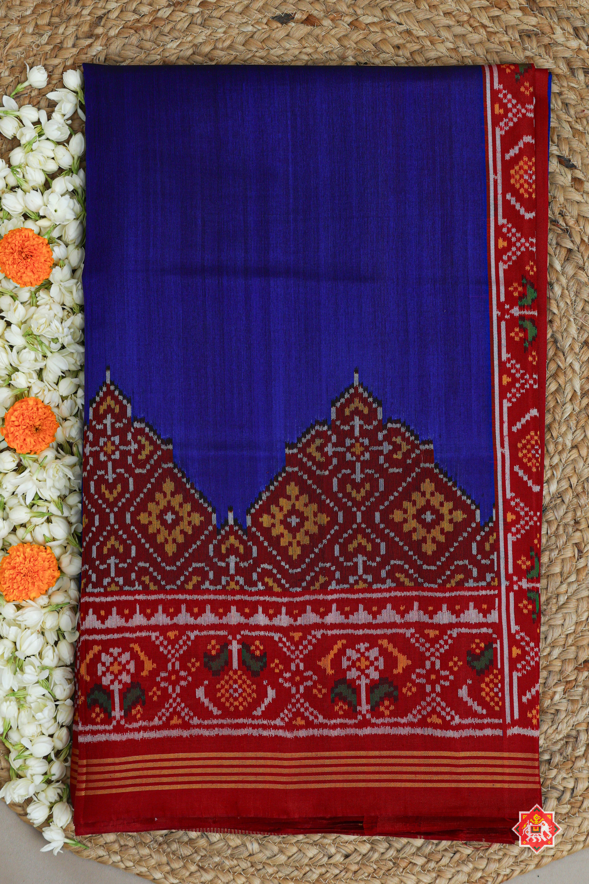 Scut border with blouse patola design  Semi double ikat patola saree (summer special)