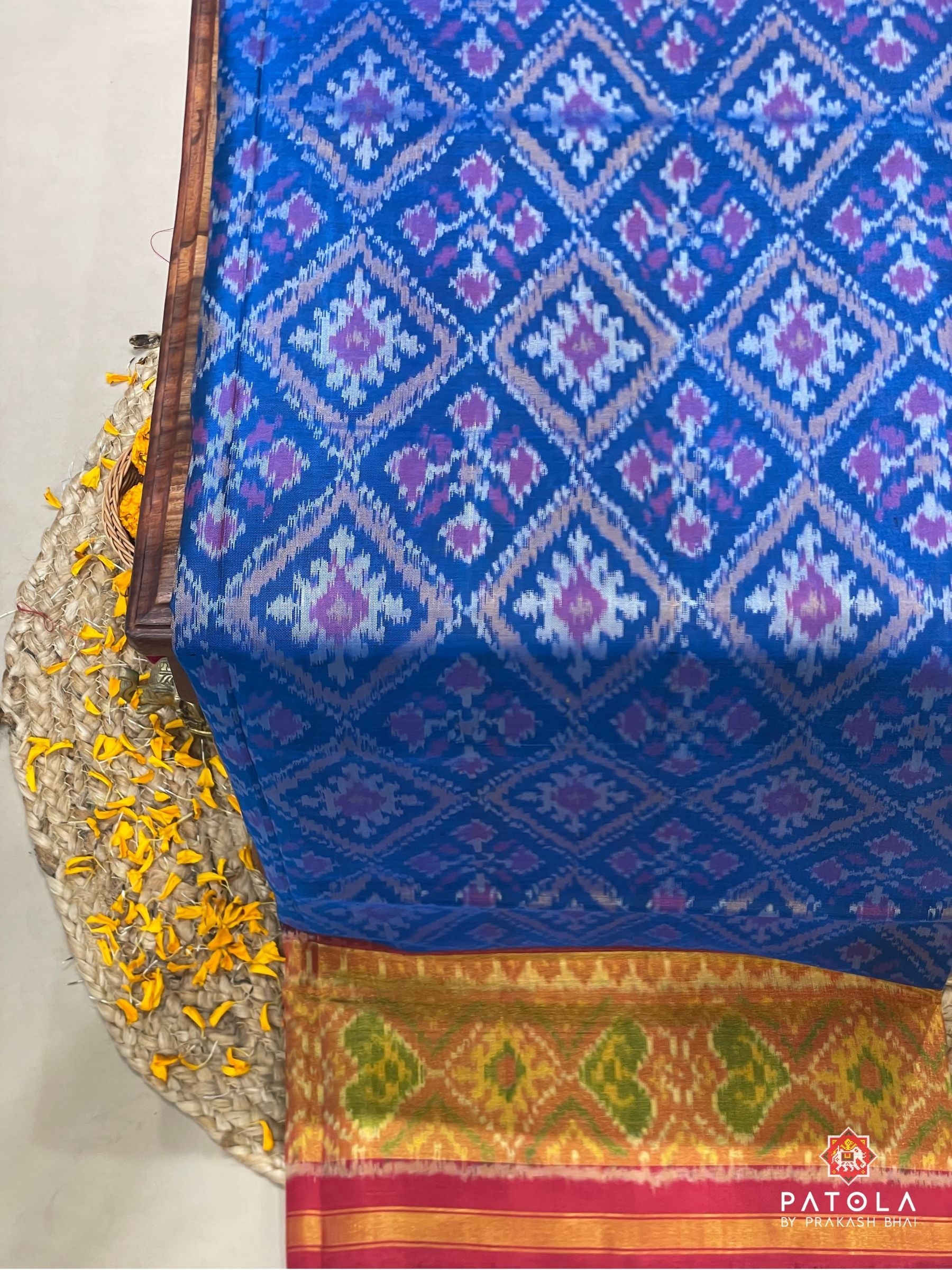 Chanda Bhat Designer Single Ikat Patola Saree