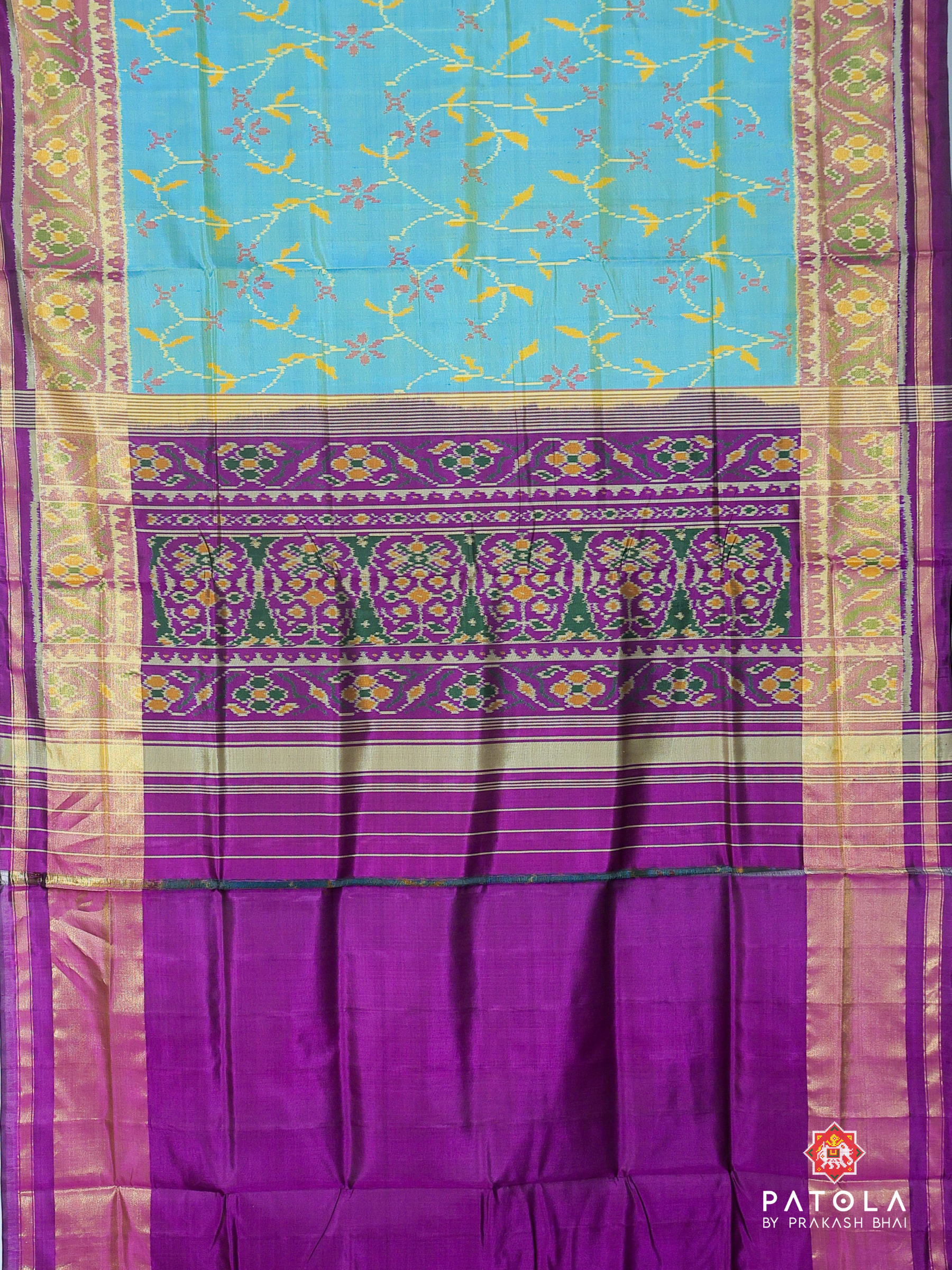 Fancy Vel Designer Single Ikat Patola Saree