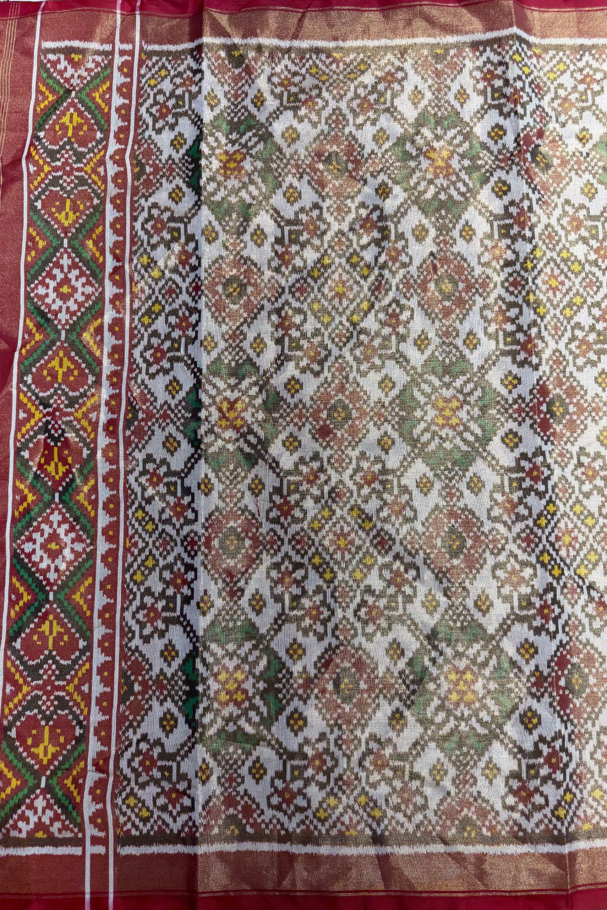 Navrtan design minakari work tissue patola dupatta