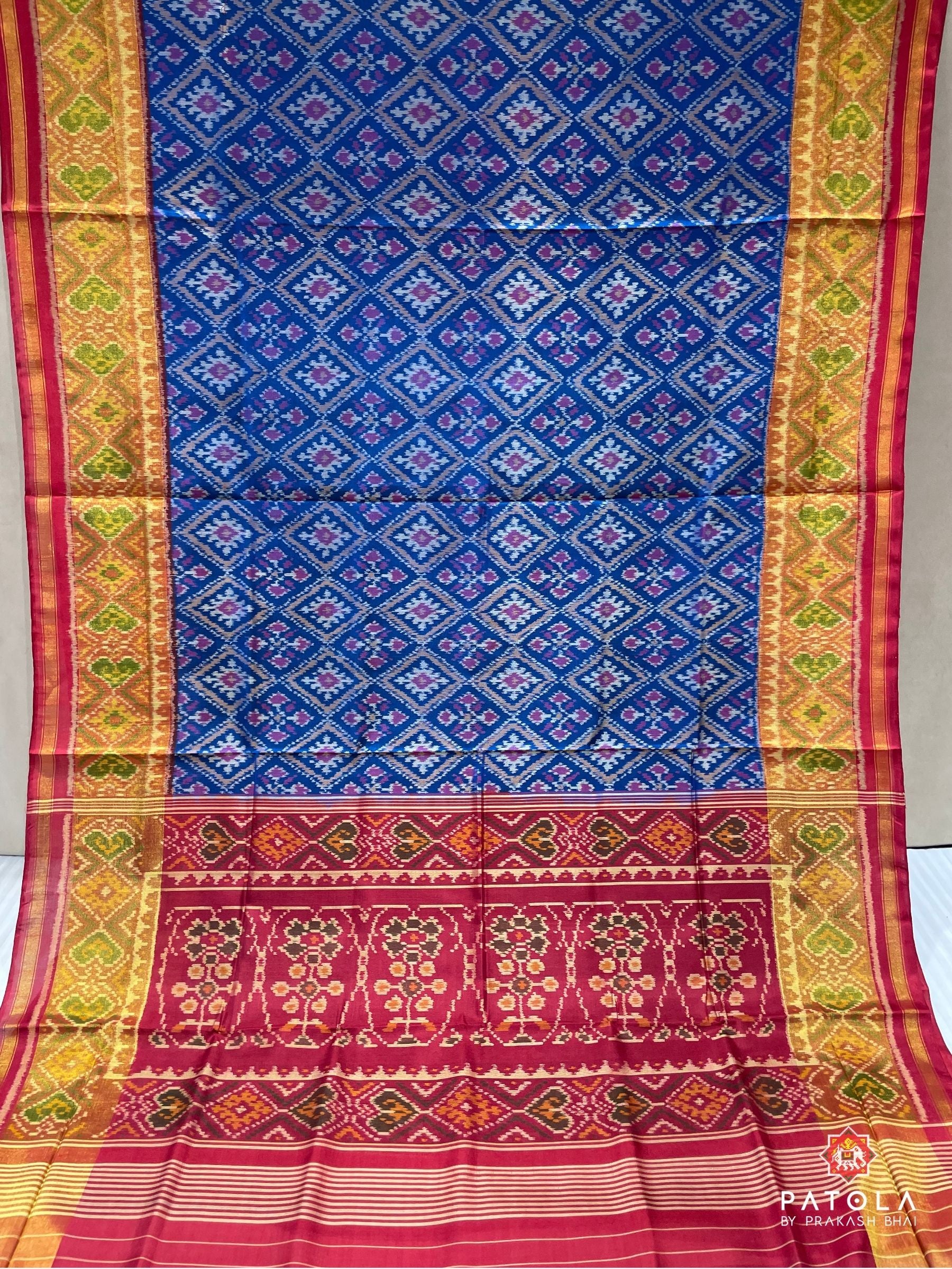 Chanda Bhat Designer Single Ikat Patola Saree