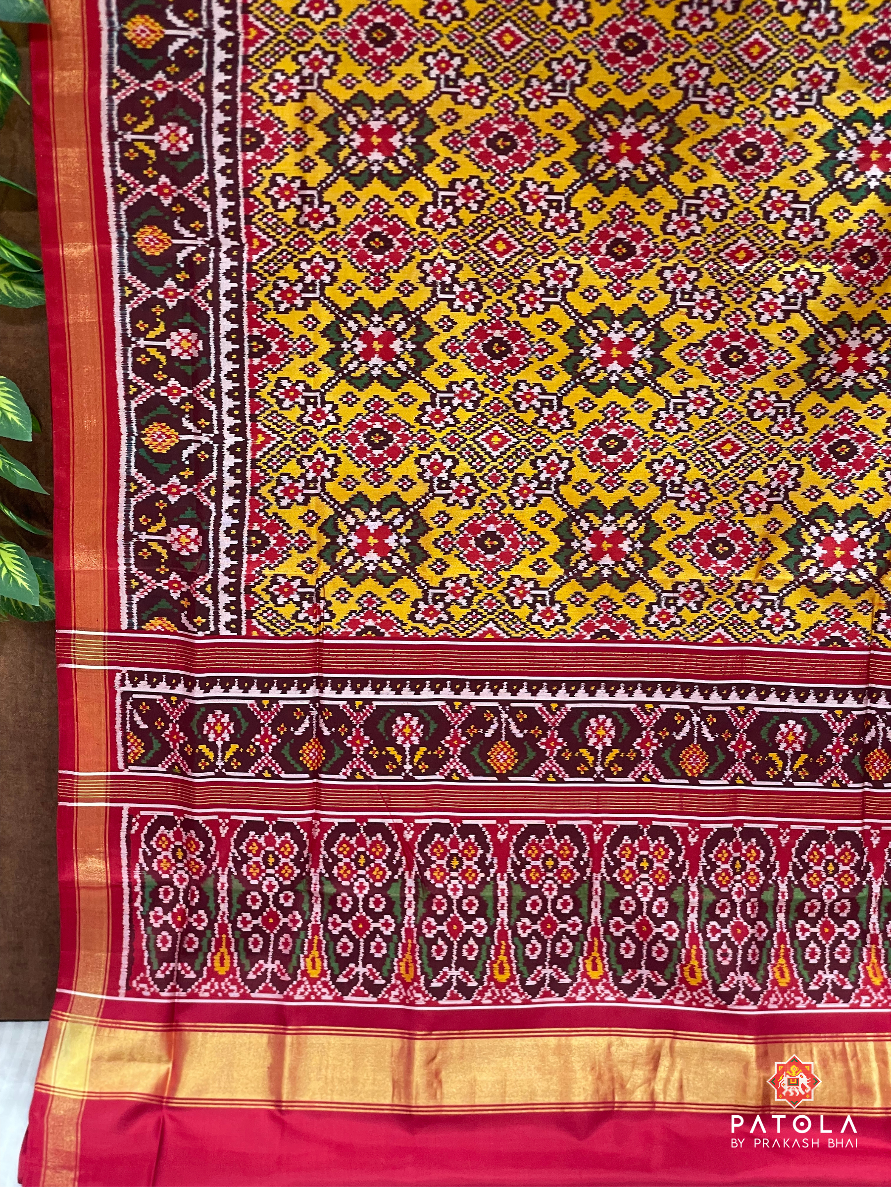 Navratna Designer Semi Double Ikat Patola Saree