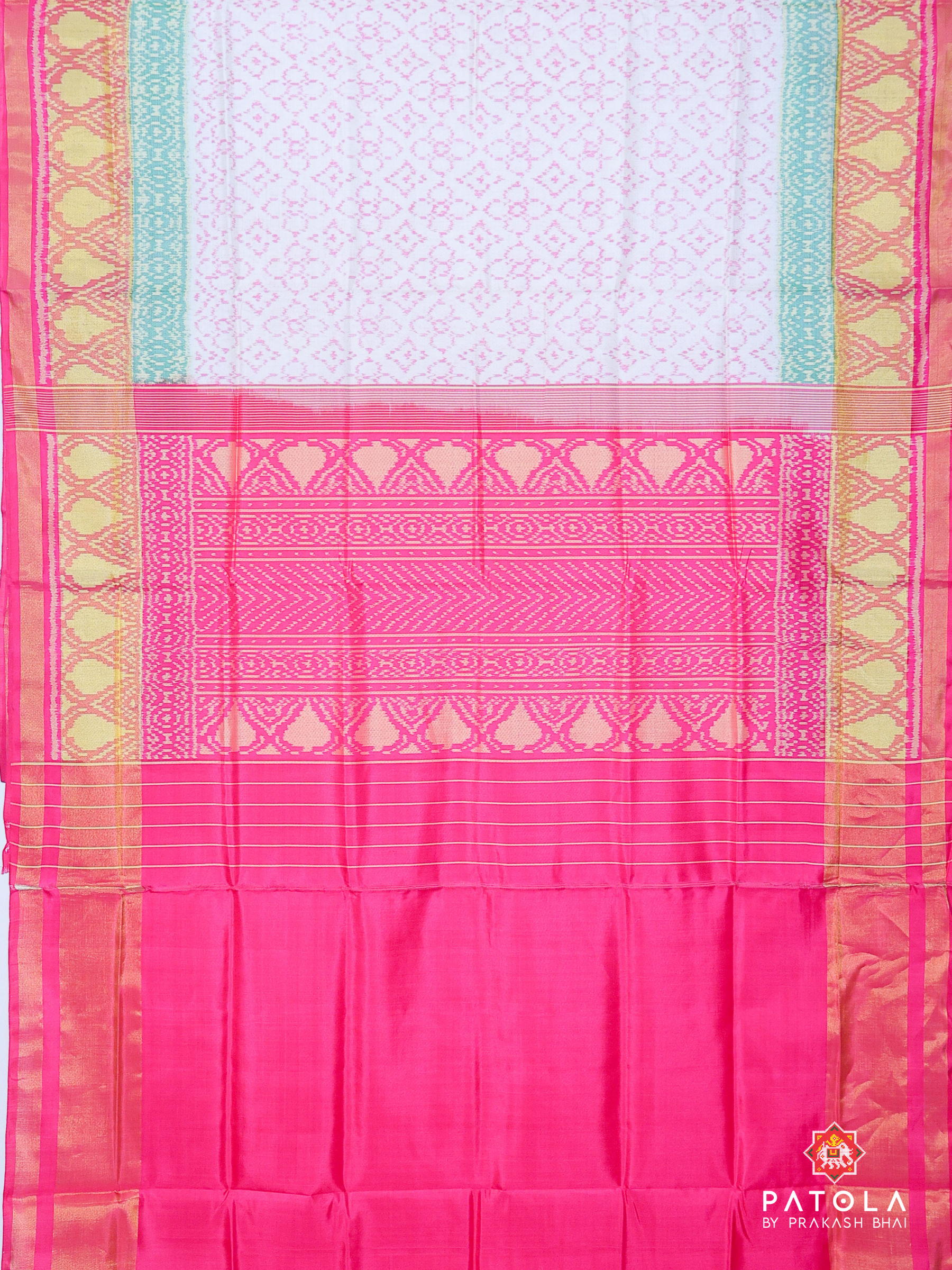 Small Flowers Designer Single Ikat Patola Saree