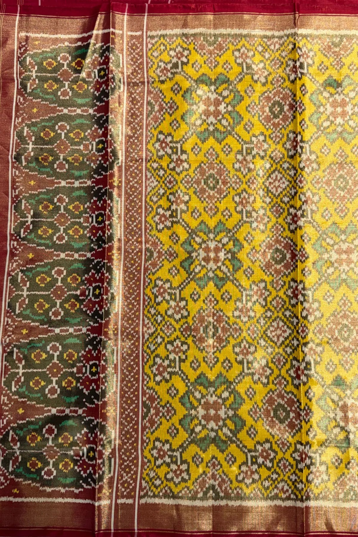 Navrtan design minakari work tissue patola dupatta