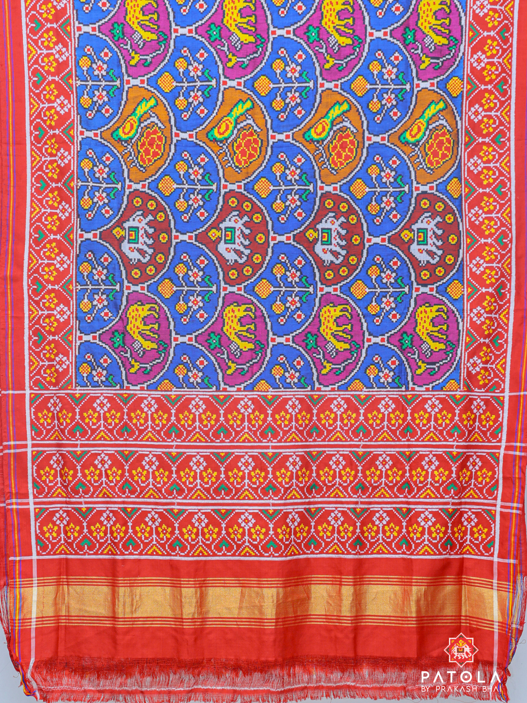 Motifs Designer Pure Double Ikat Patola Saree
