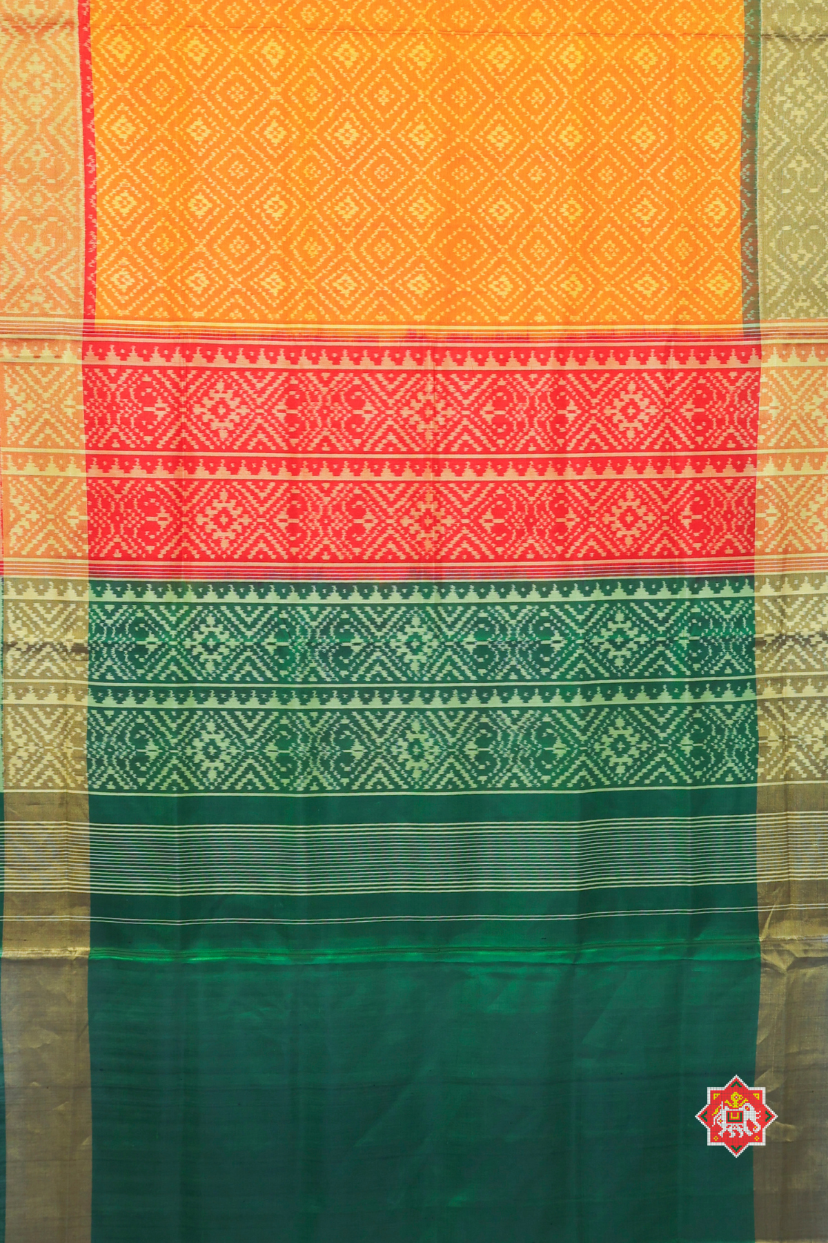 Ganga jamuna single ikat patola saree