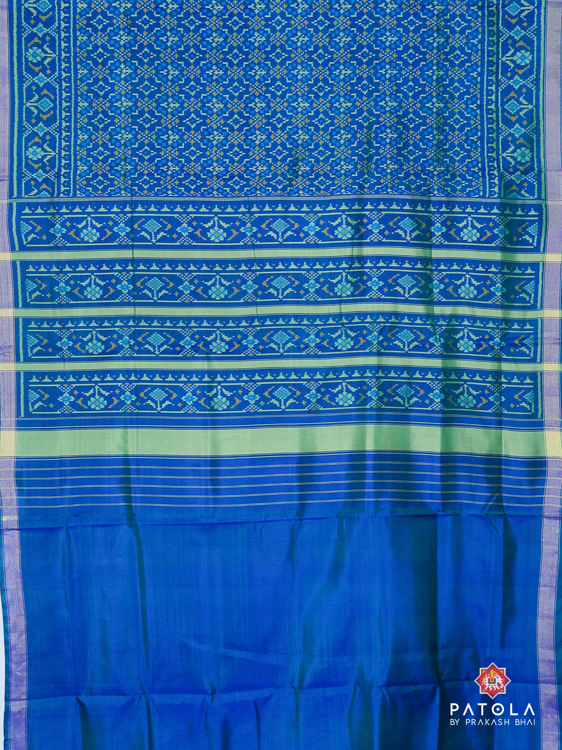 Traditional Button Phool Designer Single Ikat Patola Saree