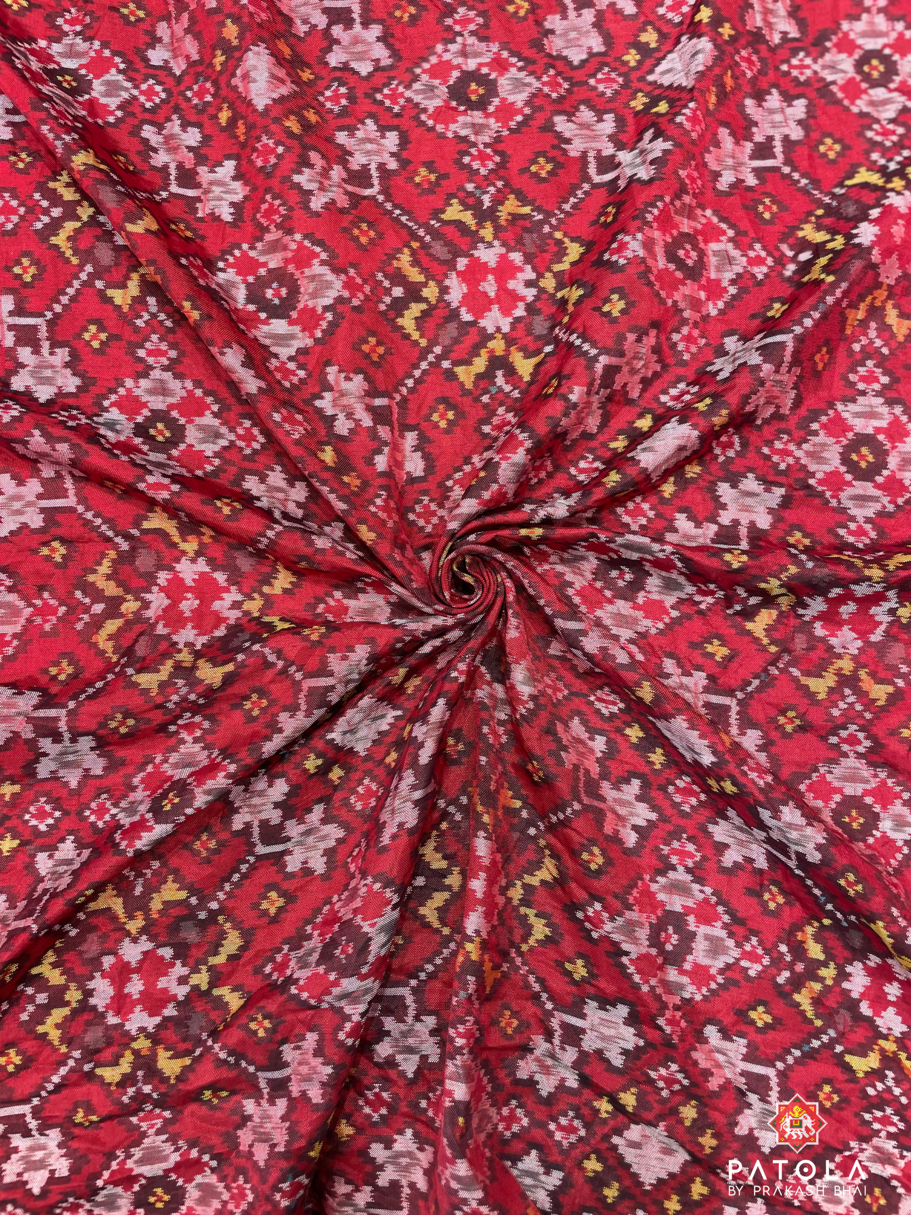 Small Black Bandhej Patola Saree