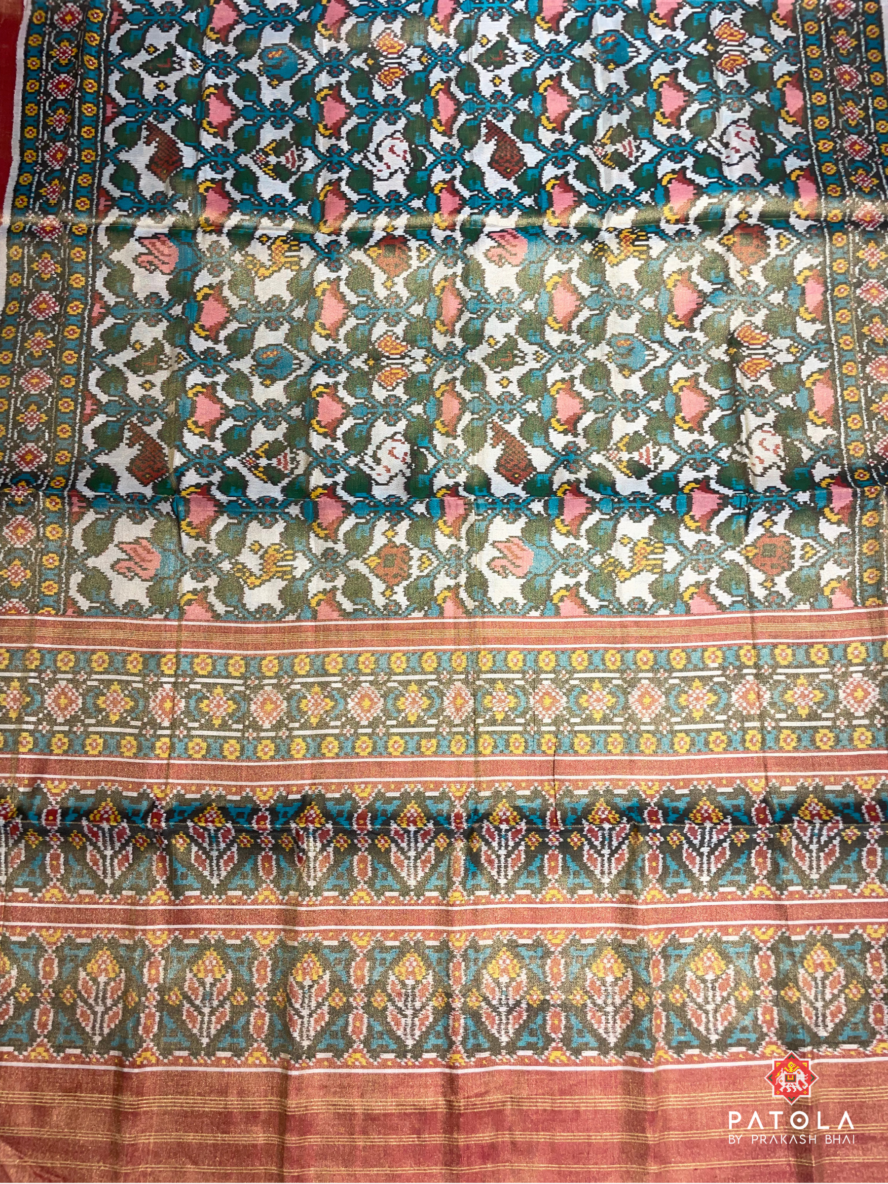 Small Figures With New Designer Tissue Patola Saree