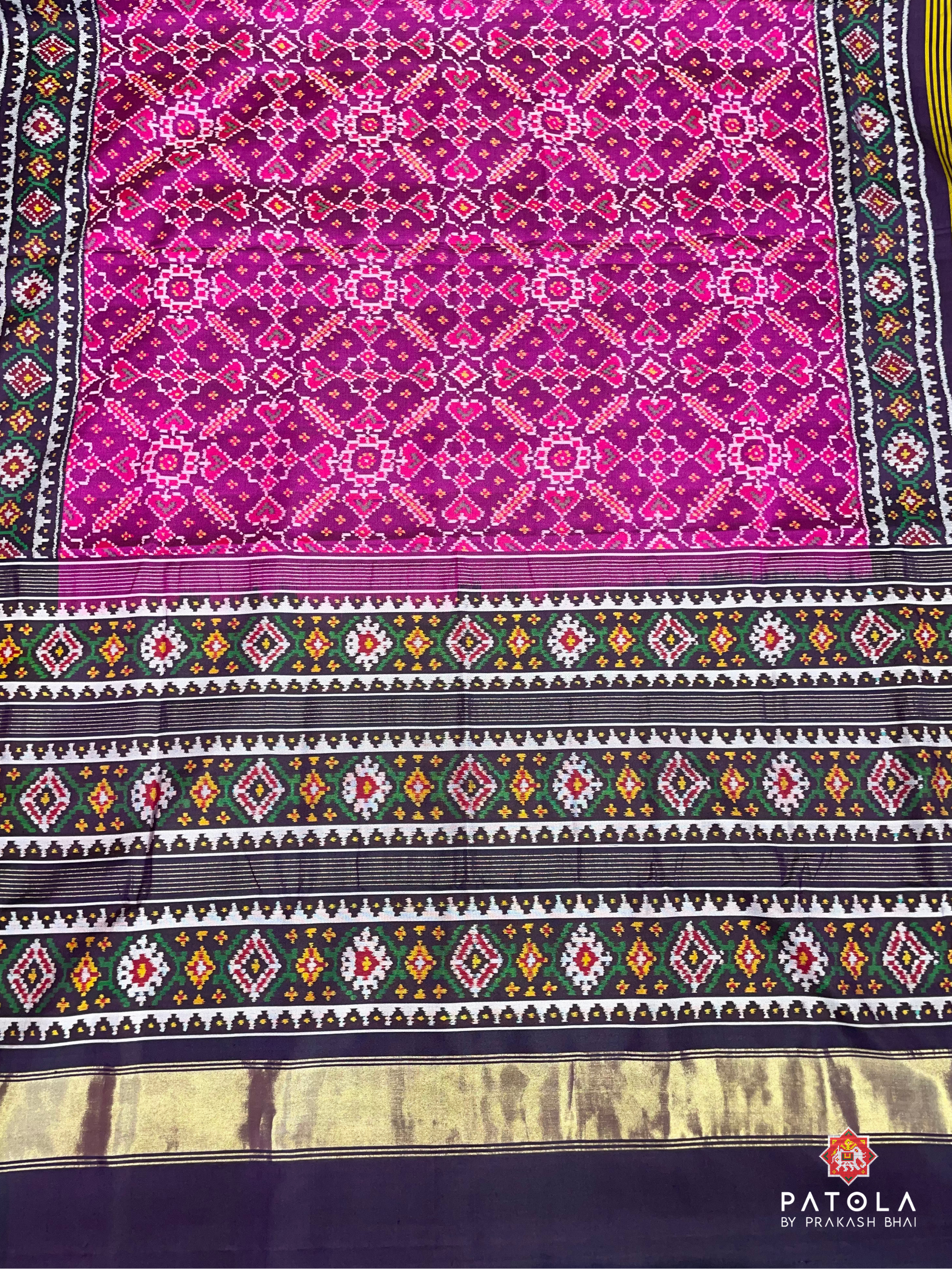 Manekchowk Designer Semi Double Ikat Patola Saree