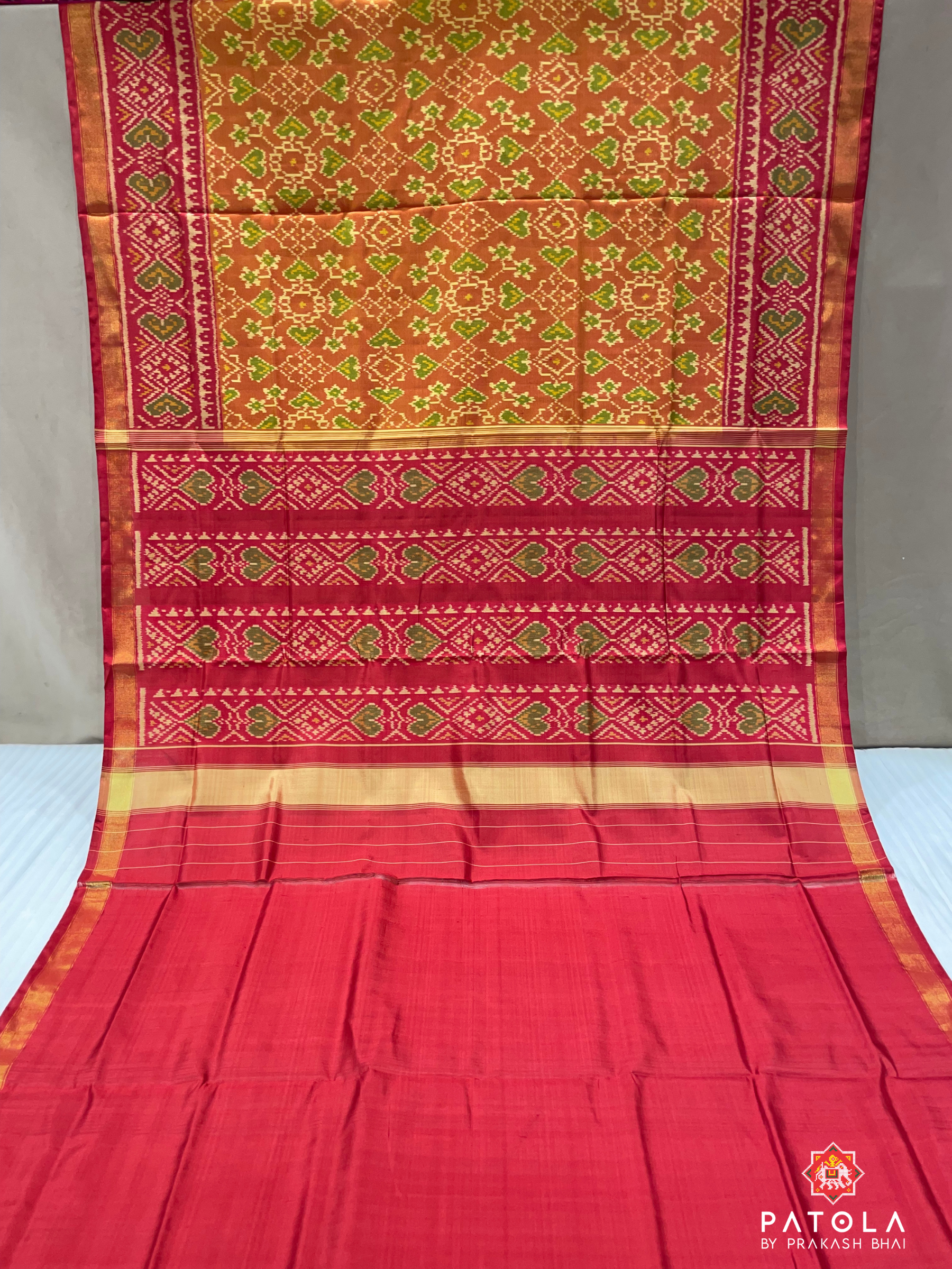 Panchanda Navratna Mix Designer Single Ikat Patola Saree