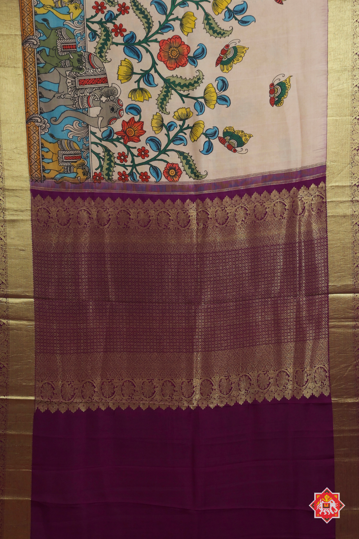 Masterpiece navrtan patola design with mirror work saree