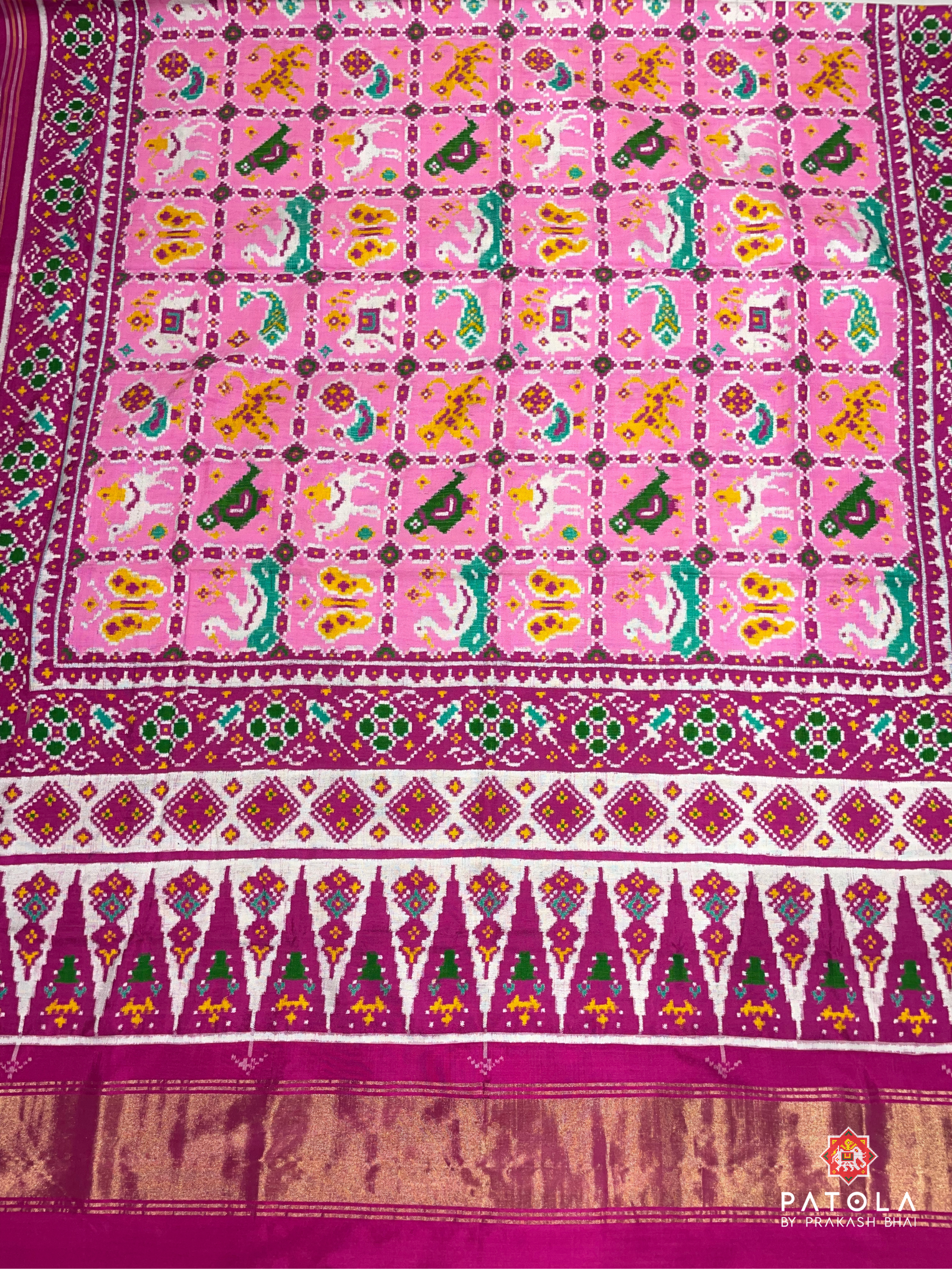 8 Figures Designer Pure Double Ikat Patola Saree