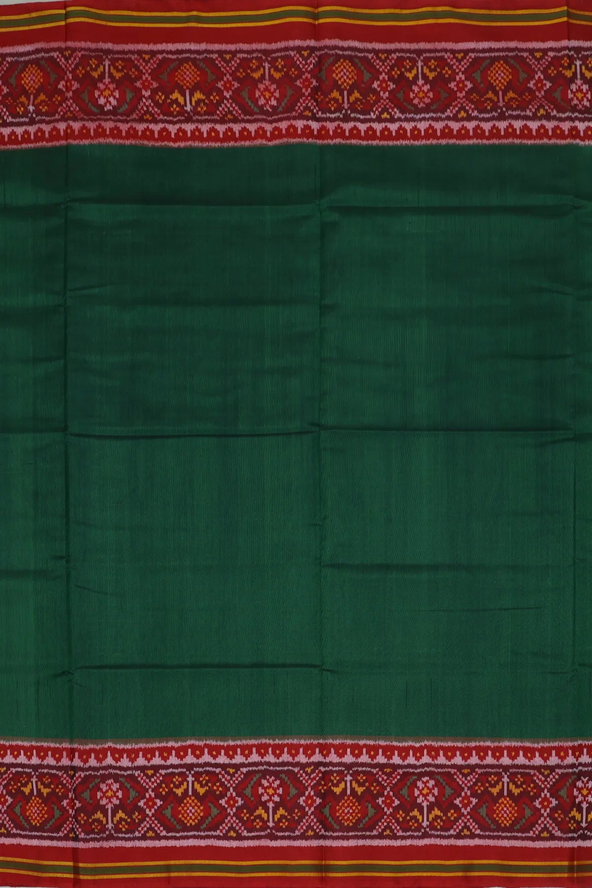 Plain patola with border pallu & blouse patola design semi double ikat patola saree