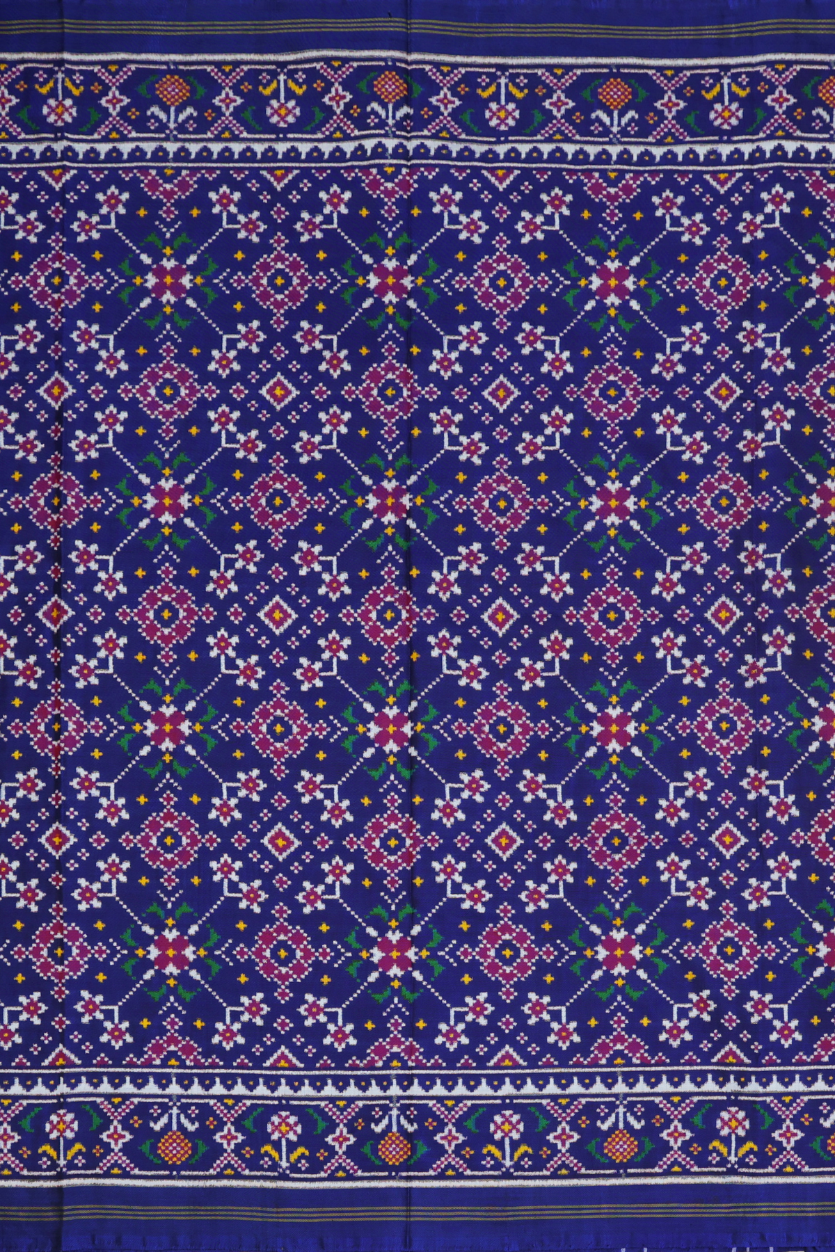 Patan patola traditional navrata design minakari work pure double ikat patola saree