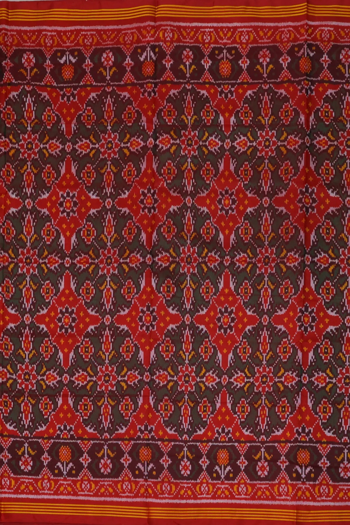 Chabdi design with ghughroo border & without tissue border single ikat patola saree