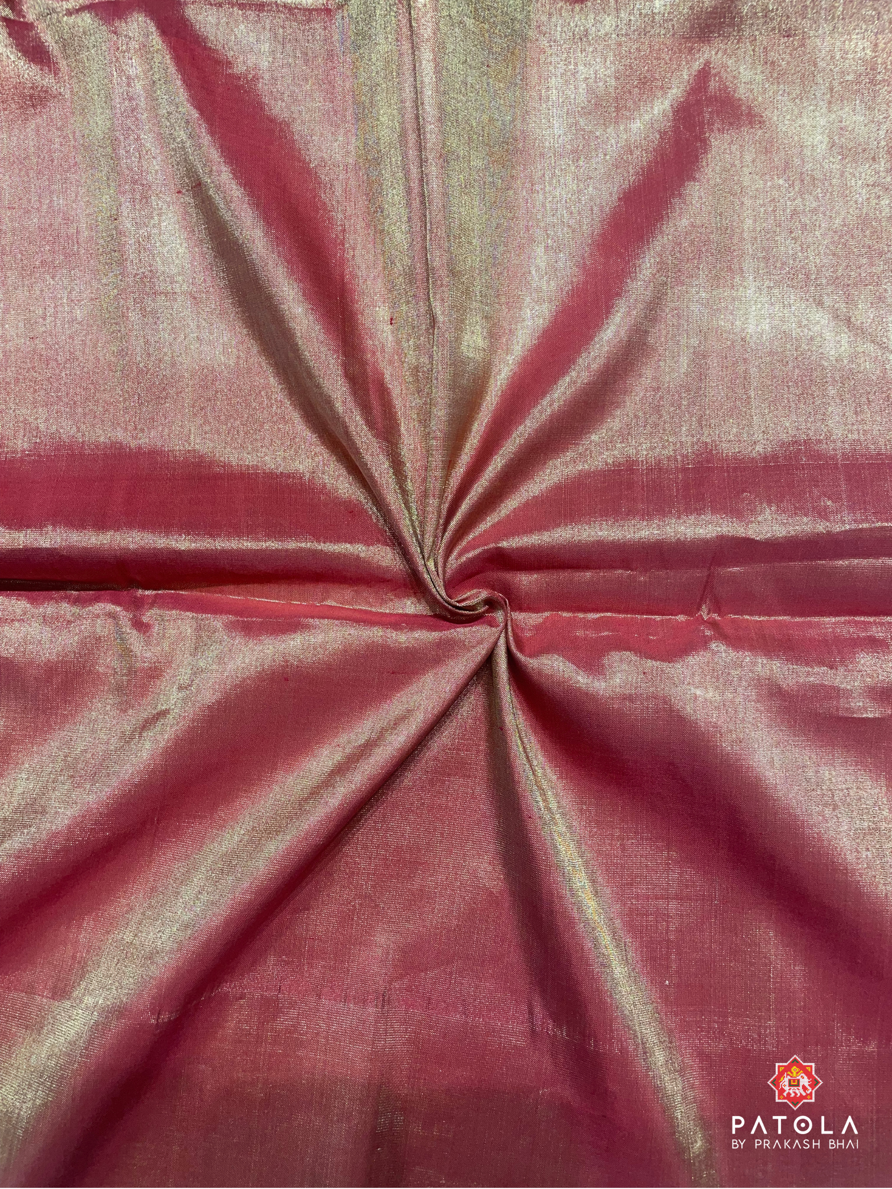 Traditional Navratna Design With Small Border Tissue Patola Saree