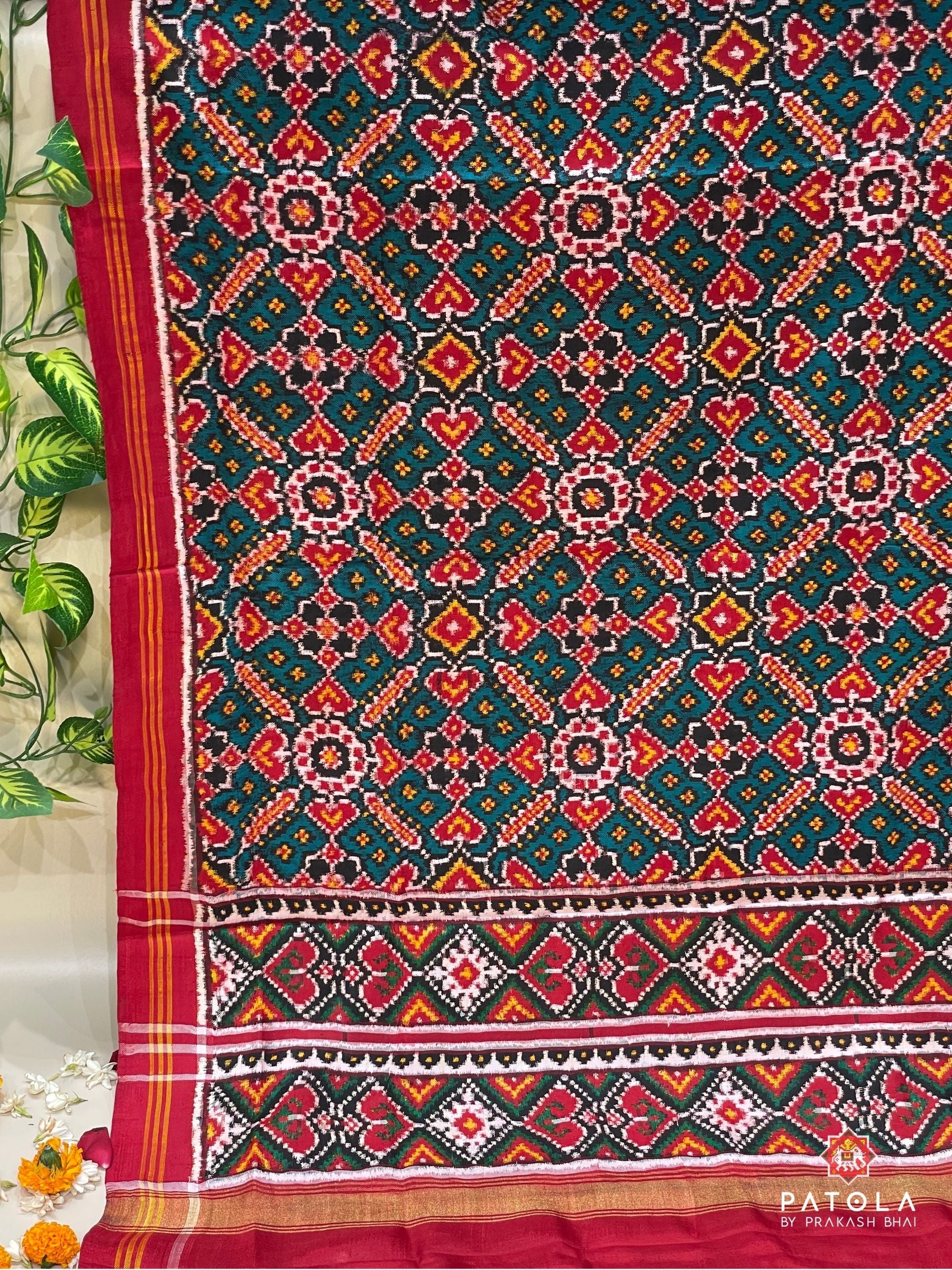 Pure Double Ikat Manekchowk Designer Dupatta